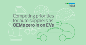 Competing priorities for auto suppliers as OEMs zero in on EVs